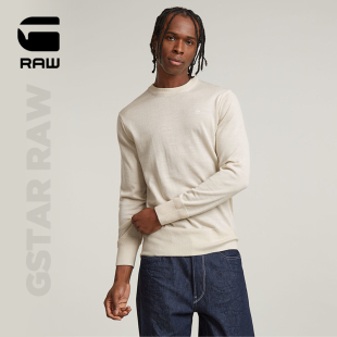 STAR Core简约上衣纯色百搭潮男装 RAW男士 Premium D25174 针织衫