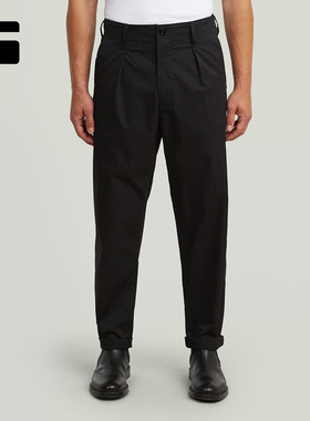 G-STAR舒适弹力Pleated宽松轻盈26春季新款男士锥形休闲裤D24543