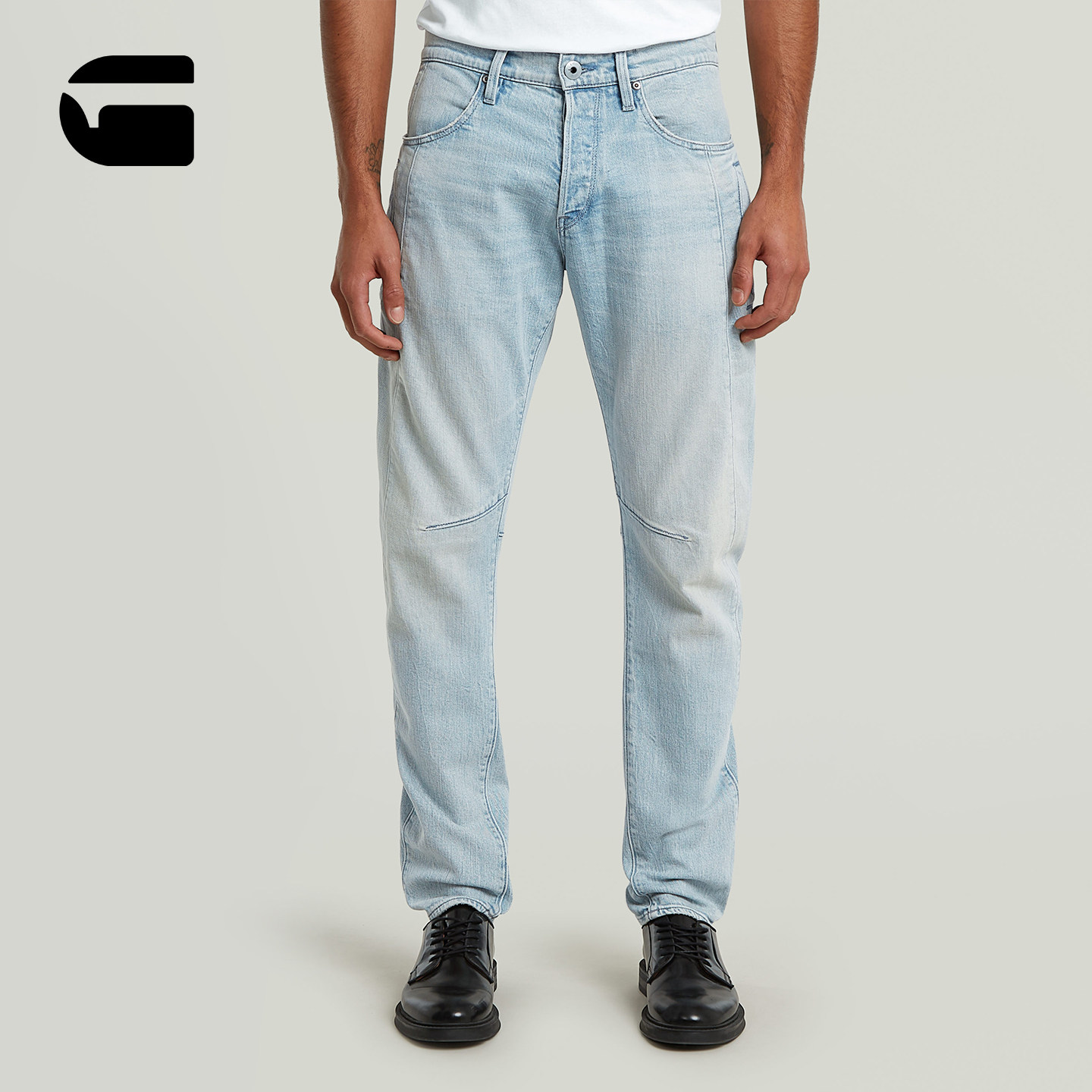 G-STAR Contor 3D弹力5口袋26春季新款男士帅气修身牛仔裤D27222