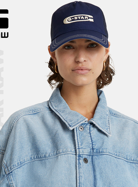 G-STAR RAW男女同款Avernus卡车鸭舌帽3D刺绣logo夏季帽子D24319