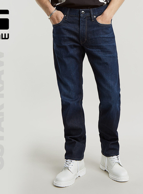 G-STAR RAW男士12.5oz冬季Mosa直筒修饰弹力牛仔裤简约百搭D23692