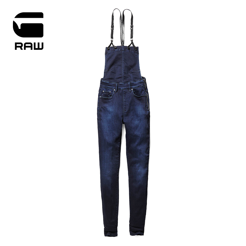 G－STAR RAW 3301系列 女士牛仔背带裤