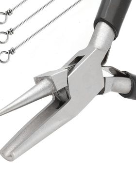 半凹槽半圆嘴不锈钢卷针钳子卷钢丝饰品绕线手工14k金银铜线工具