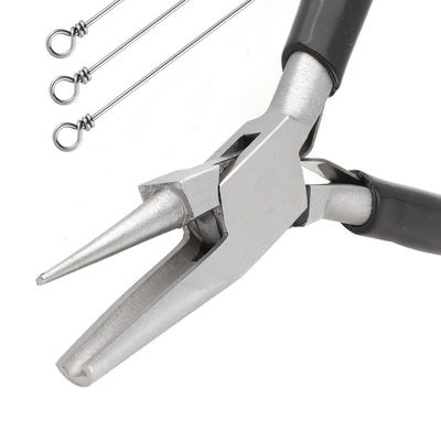 半凹槽半圆嘴不锈钢卷针钳子卷钢丝饰品绕线手工14k金银铜线工具