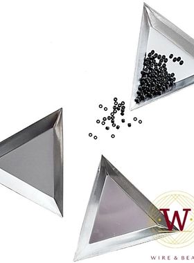 串珠三角盘子 米珠珍珠玛瑙玉石隔珠亮片饰品绕线配件收归纳工具