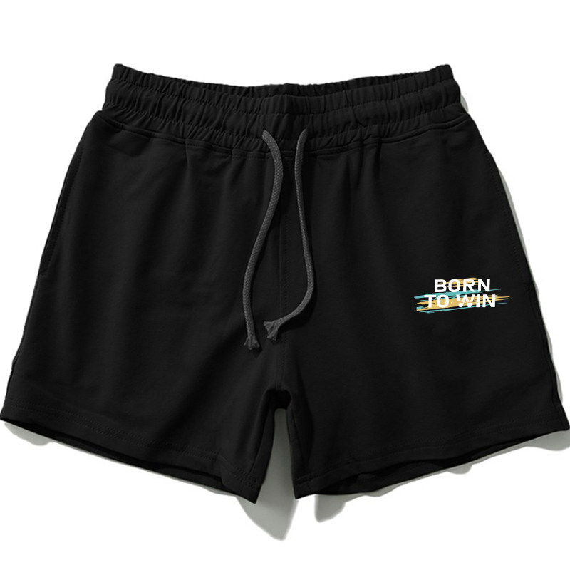 加肥加大男运动短裤夏季薄款居家裤子深蹲撸铁健身跑步三分裤纯棉