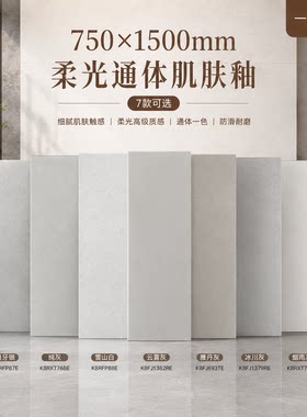 鹰牌肌肤釉微水泥地砖750x1500