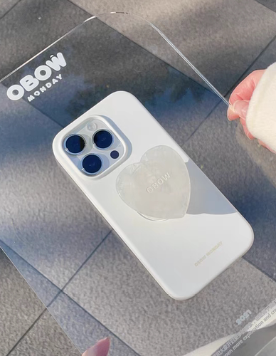 爱心天然石片伸缩气囊手持通用