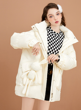 zk lin旗舰店高端原创设计感甜美羽绒服女2025冬新时尚洋气小个子