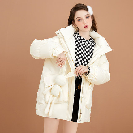 zk lin旗舰店高端原创设计感甜美羽绒服女2025冬新时尚洋气小个子