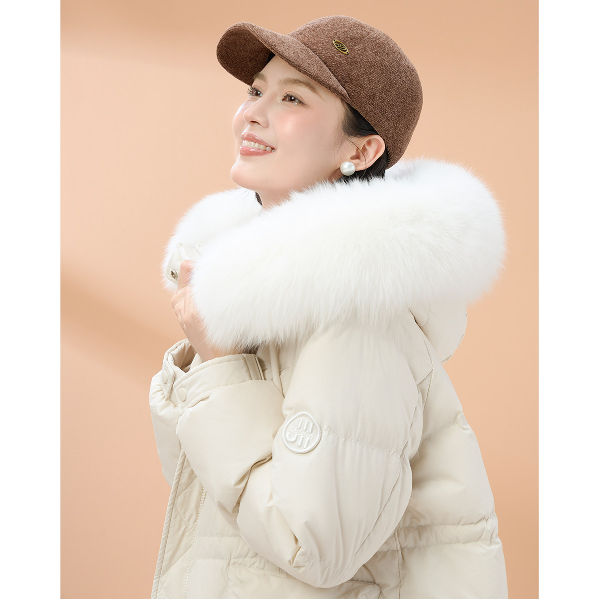 连帽大毛领羽绒服女款冬季2026新款超好看中长款加厚保暖防风外套