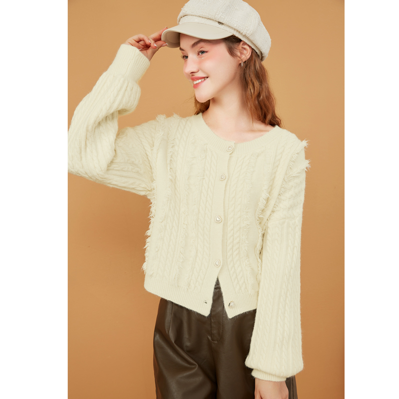 秋冬超好看新款毛衣外套开衫