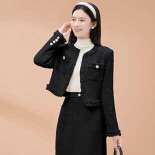 高端大牌小香风外套女小个子巨好看的2026早春新款千金风流行爆款