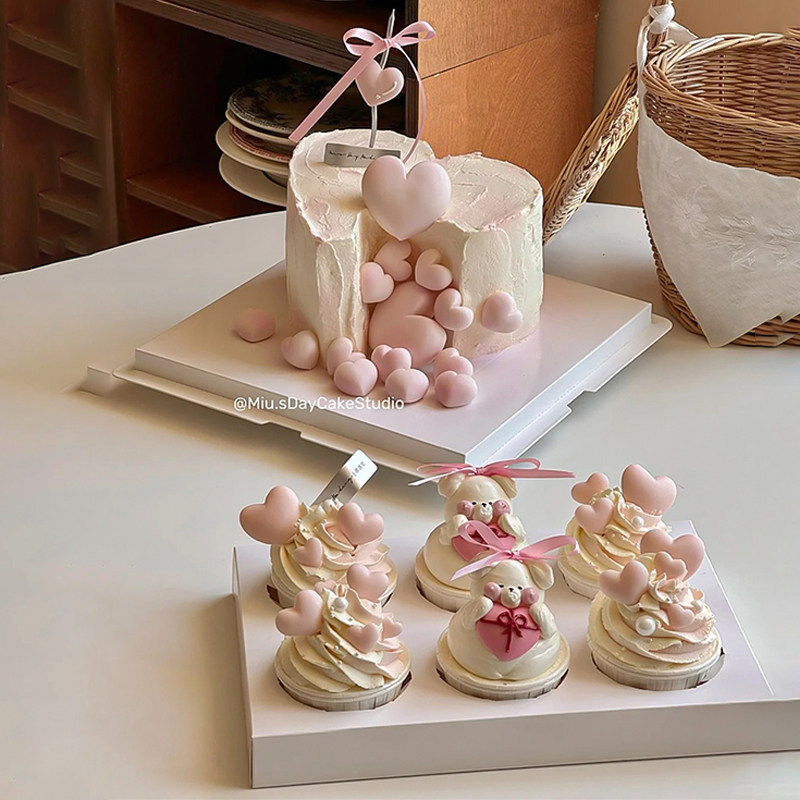 粉色系情侣求婚约会立体爱心纸杯蛋糕女神纪念日手绘心形喷砂模具,节庆用品/礼品,蛋糕/烘焙装饰用品,淘宝优惠券,粉丝福利购,淘宝优惠卷