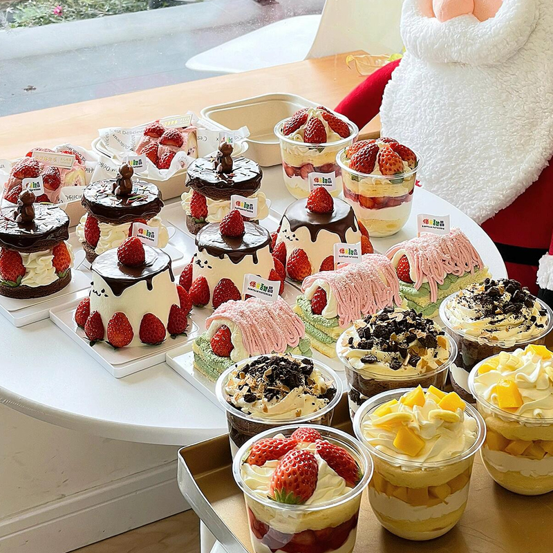 2024网红圣诞节氛围主题蛋糕装饰