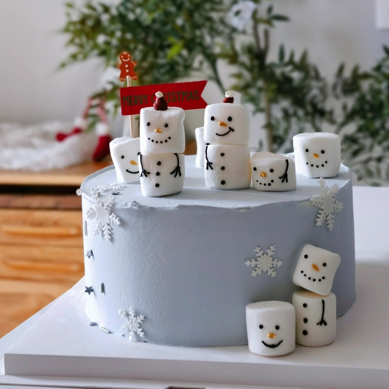 网红创意卡通DIY圣诞节棉花糖