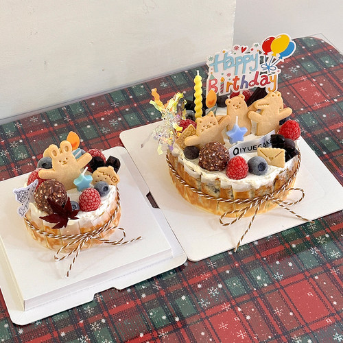韩系ins风熊兔饼干DIY成品模具