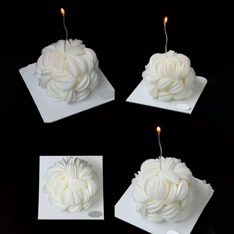 网红高级感简约威化纸成品圆形