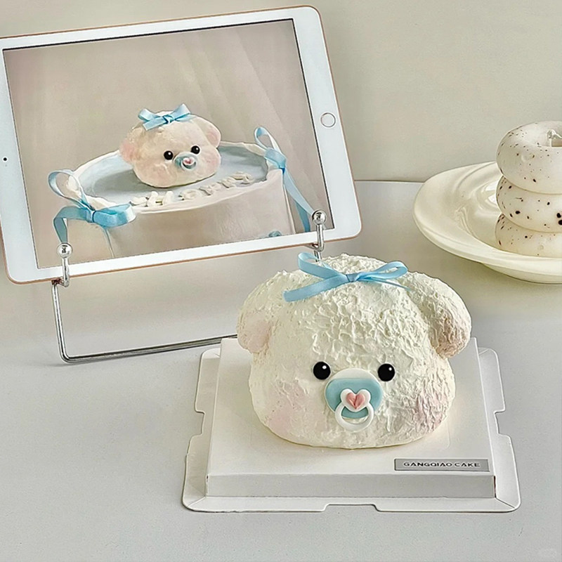 卡通宝宝满月生日手绘小熊奶嘴蛋糕装饰儿童周岁宴蝴蝶结丝带插件,节庆用品/礼品,蛋糕/烘焙装饰用品,淘宝优惠券,粉丝福利购,淘宝优惠卷