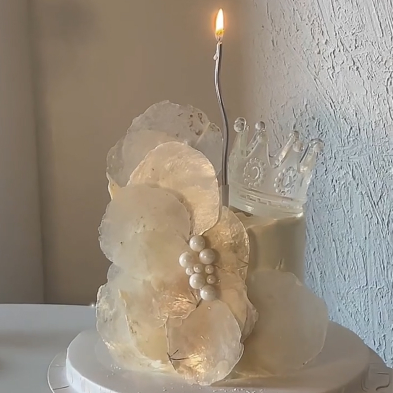 高级感烂漫白月光蛋糕装饰