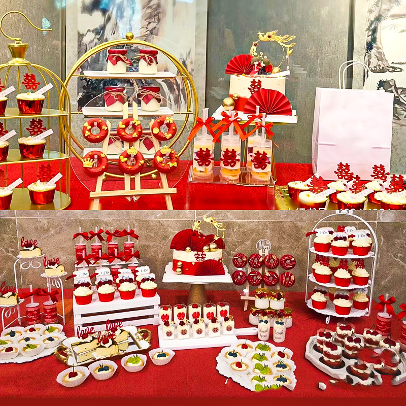 婚礼订婚甜品台布丁杯装饰中式结婚红色喜字推推乐贴纸婚庆插牌,节庆用品/礼品,节日装扮用品,淘宝优惠券,粉丝福利购,淘宝优惠卷