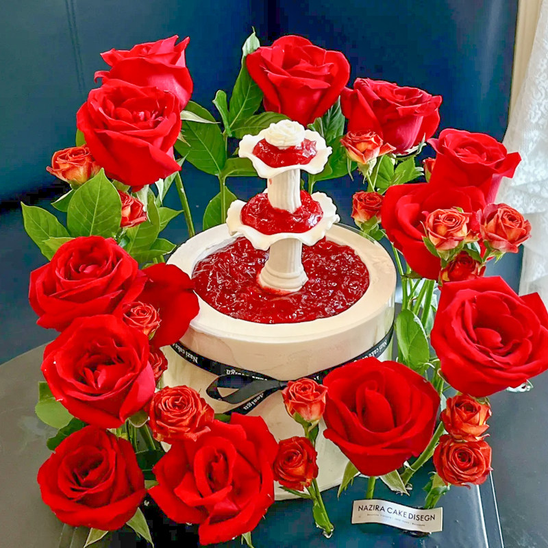 520情人节女神表白仪式感红玫瑰蔷薇花许愿池天使翅膀蛋糕装饰,节庆用品/礼品,蛋糕/烘焙装饰用品,淘宝优惠券,粉丝福利购,淘宝优惠卷