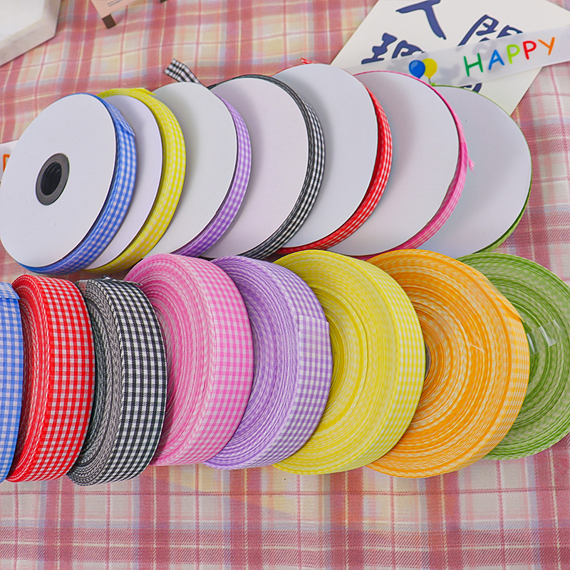 格子丝带烘焙蛋糕装饰包装彩带格