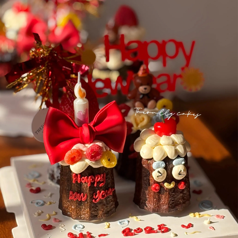 网红可露丽小熊樱桃蜡烛插件