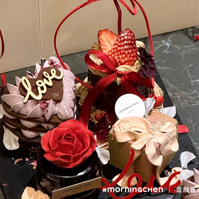 2.14情人节甜品蛋糕装饰情侣