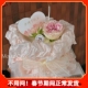 简约ins三八妇女节女神节花束蛋糕装 饰雪梨纸包装 纸玫瑰花爱心卡