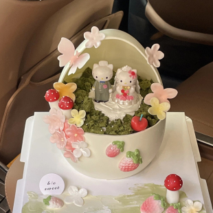 高级感网红hellokitty猫凯蒂猫卡通装 饰结婚订婚宴蛋壳DIY模具