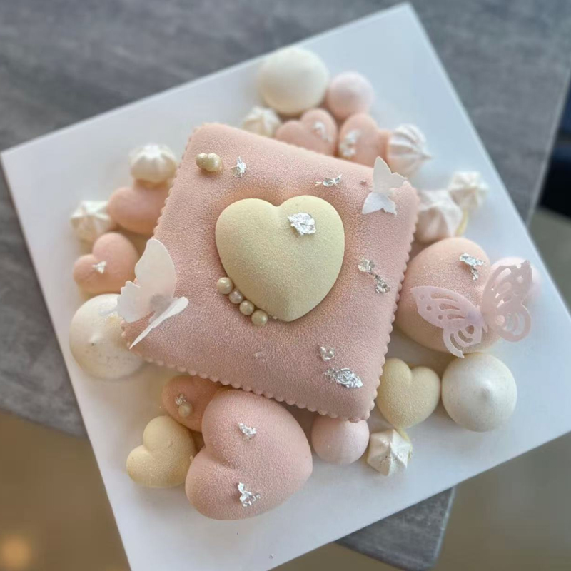 七夕情人节立体爱心抱枕硅胶