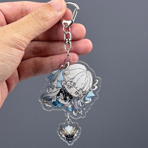 今汐周边鸣潮钥匙扣亚克力书包挂件背包挂饰包包谷子