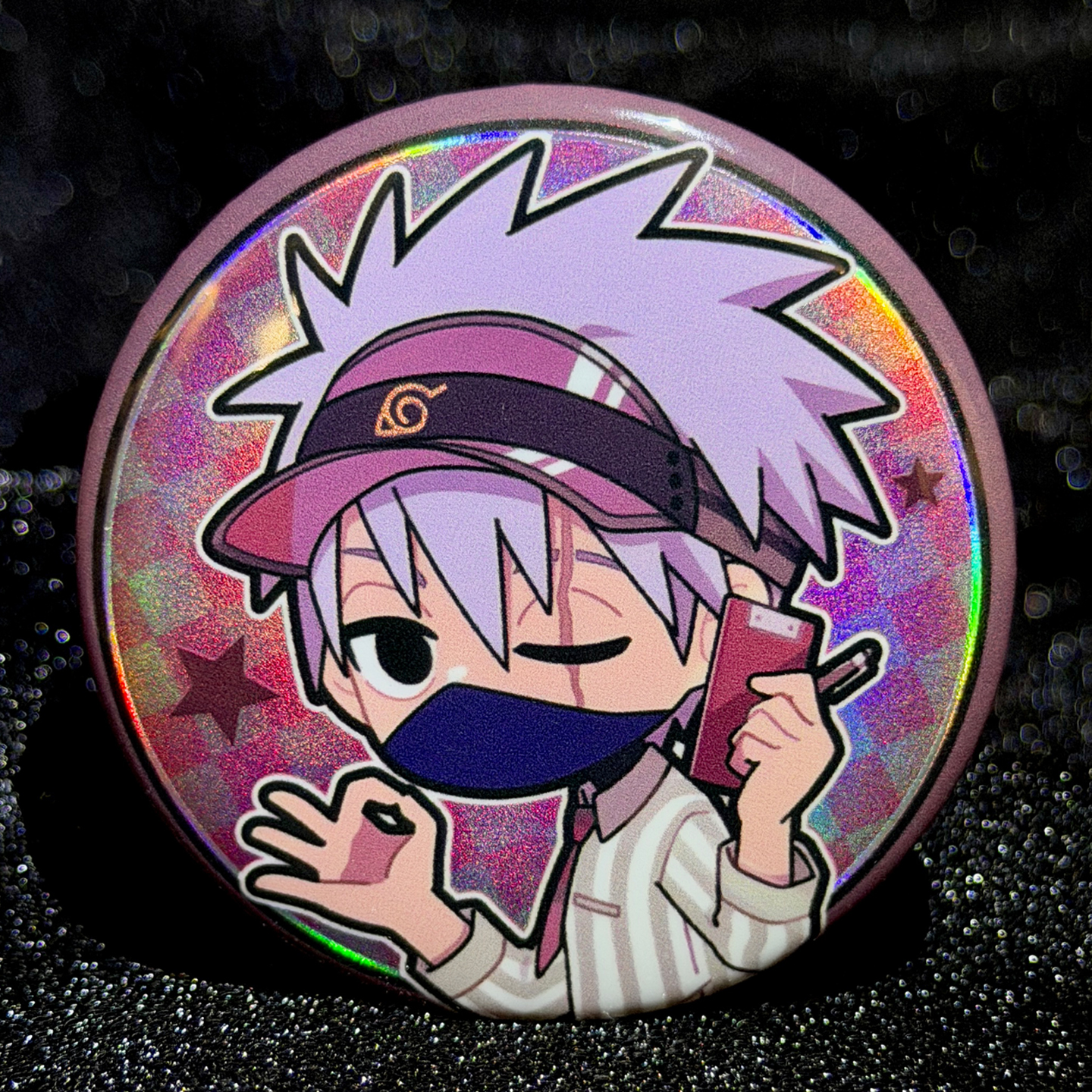 旗木卡卡西同人周边火影忍者徽章吧唧谷子生日礼物C137