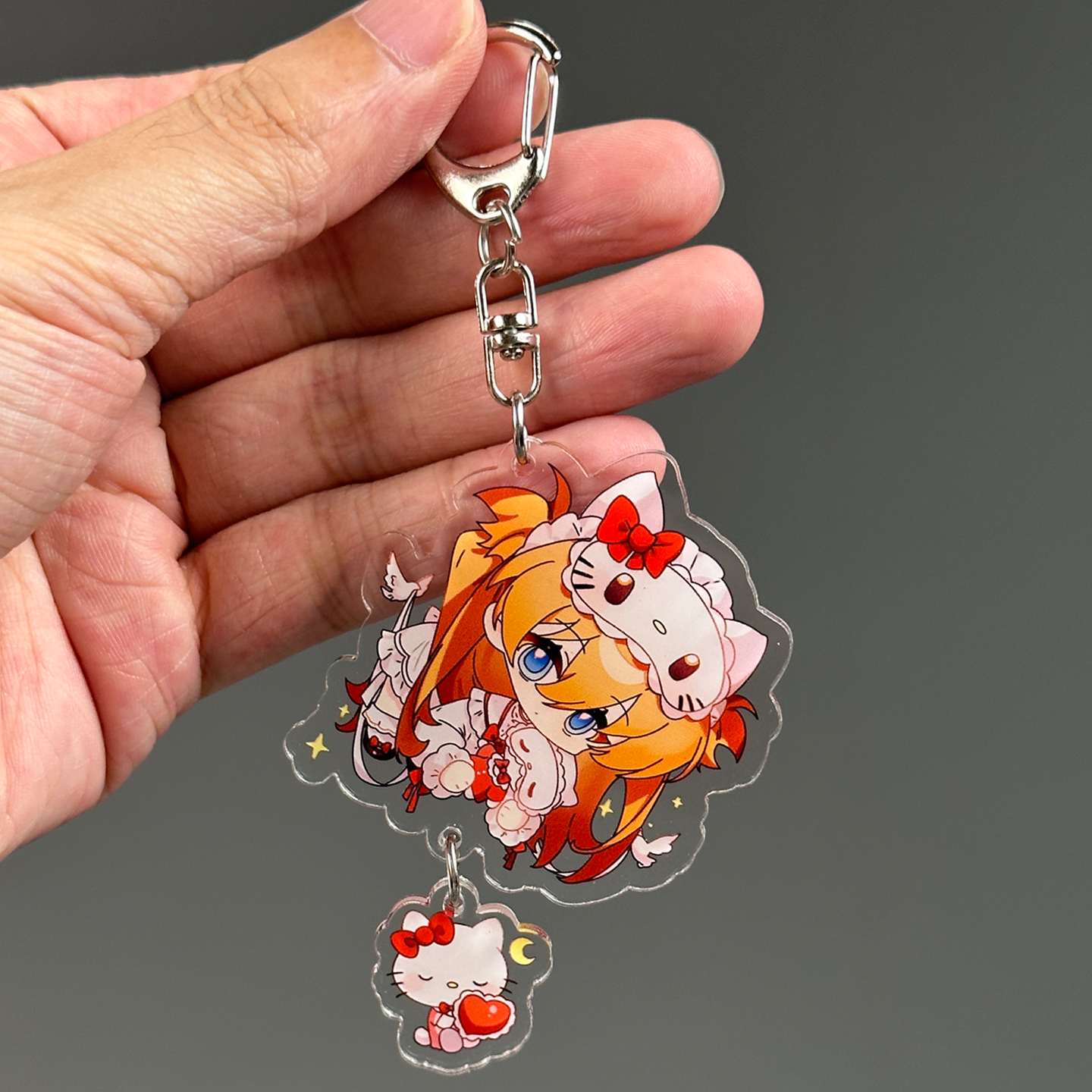 B135明日香同人周边eva新世纪福音战士亚克力书包挂件钥匙扣谷子