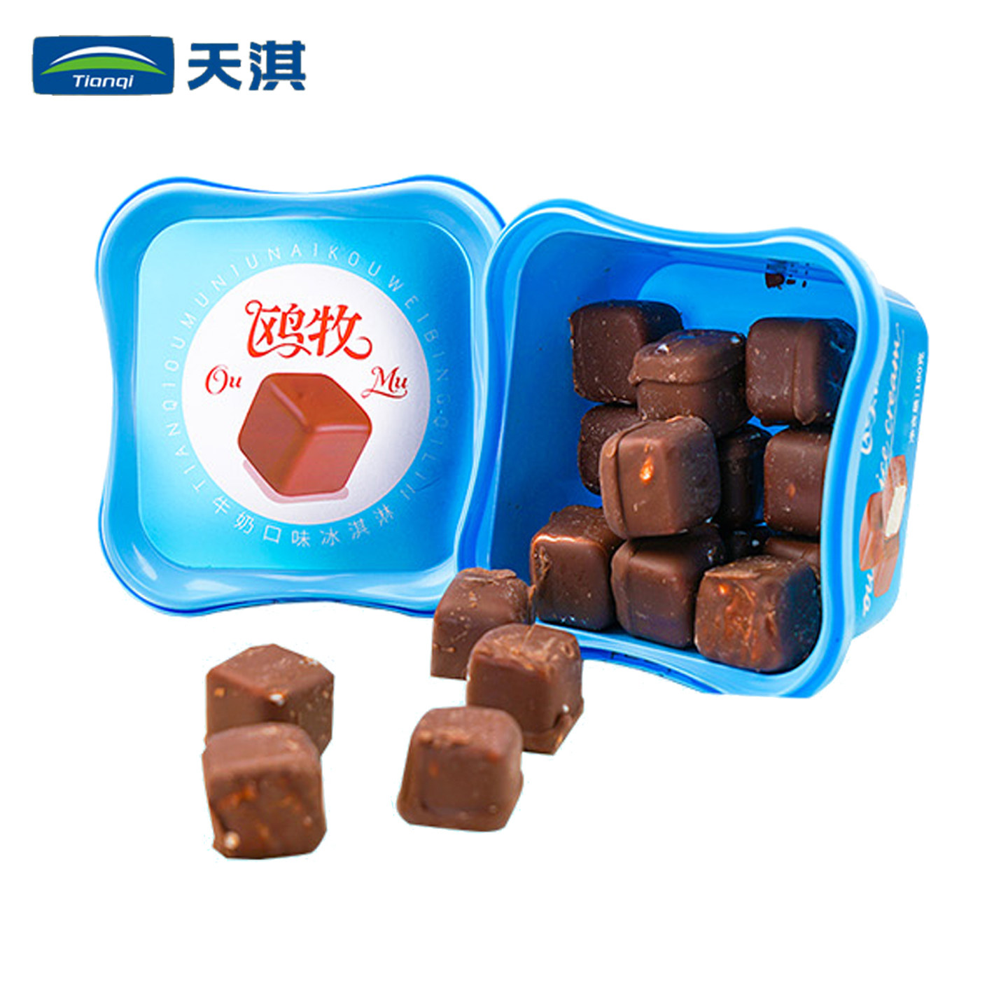 2盒欧牧巧克力脆皮冰淇淋图片