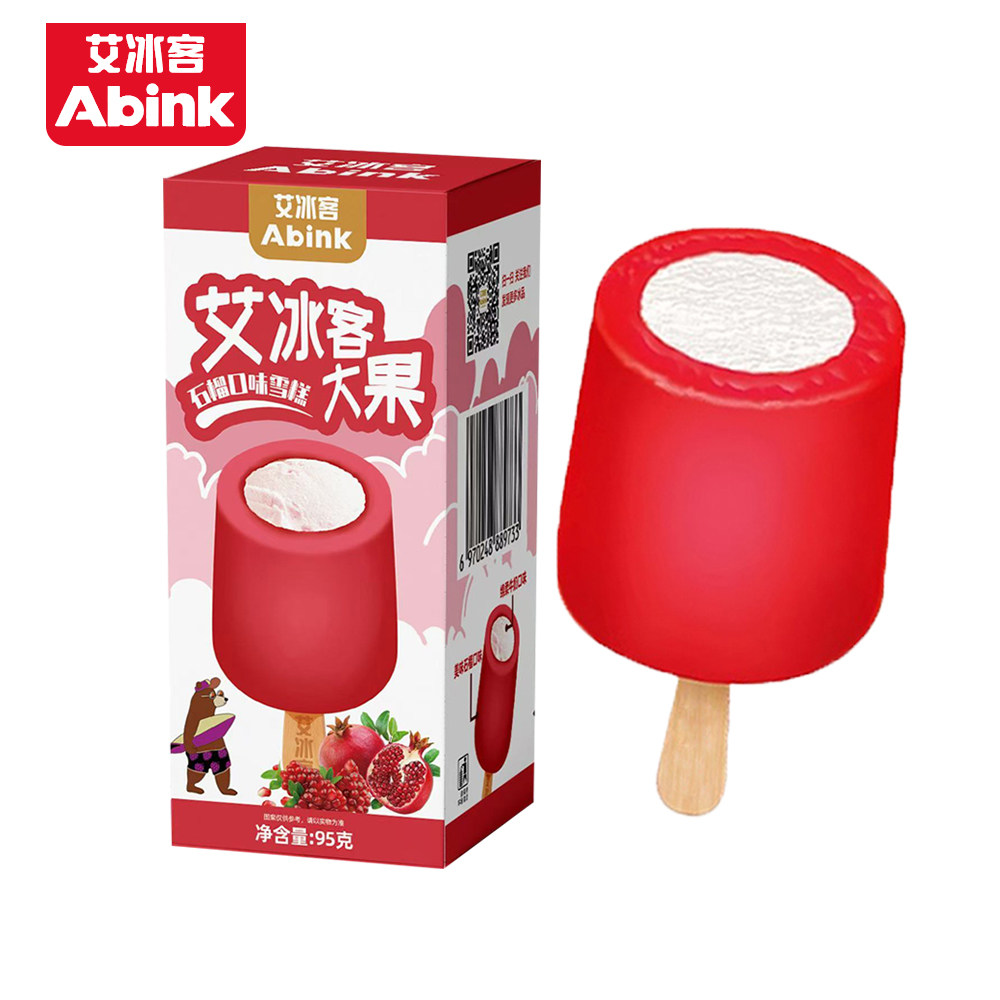 新品3支艾冰客大果雪糕 石榴牛奶大冰桶冰淇淋95g盒装网红冷饮,水产肉类/新鲜蔬果/熟食,冰淇淋/冻品,淘宝优惠券,粉丝福利购,淘宝优惠卷