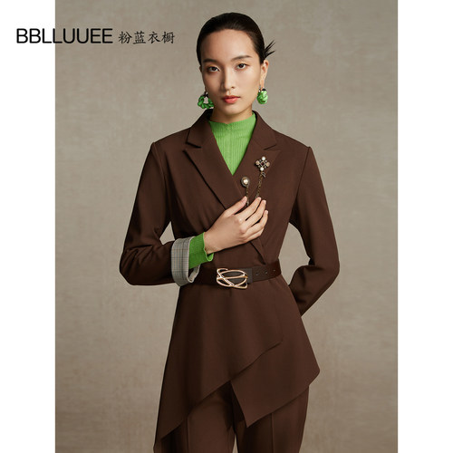 时尚不对称 复古设计感西服 精致外套