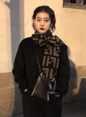 围巾女2024冬季新款大牌仿羊绒百搭披肩秋韩系流苏ins风保暖围脖