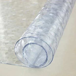 餐桌垫pvc磨砂桌布格中格牡丹花纹波斯菊不透明茶几垫桔纹可爱