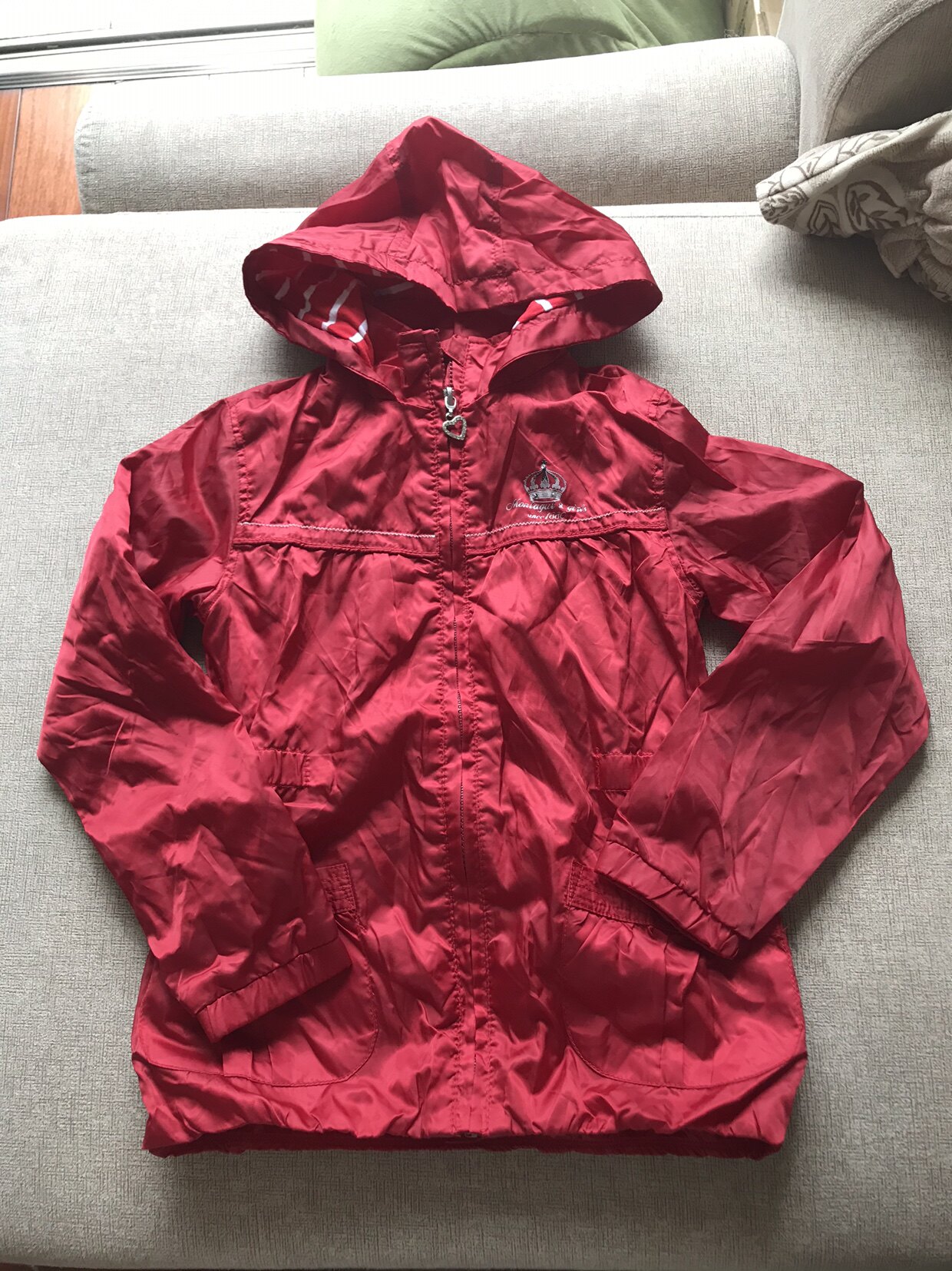 梦特娇童装女童薄款软壳风衣外套春款夹里外套110-150码