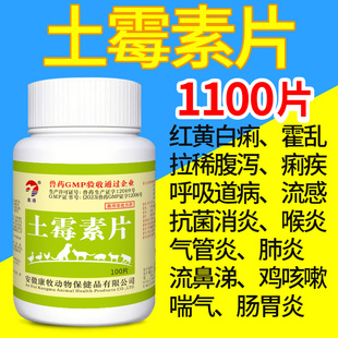 土霉素片1000片兽药猪牛羊鸡药鸭鹅鸽狗狗拉稀肠炎消炎土霉素兽用