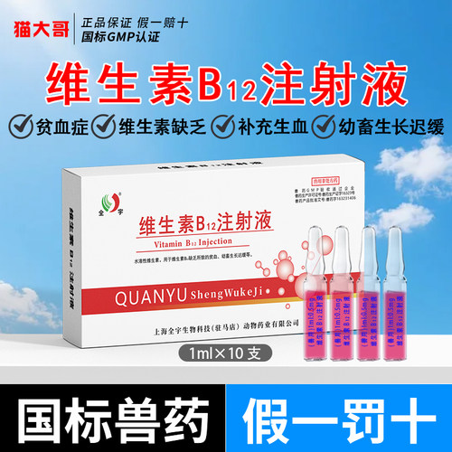 维生素b12注射用液贫血生长迟缓