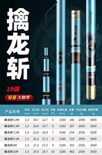 鑫星擒龙斩轻量大物竿主攻大青草鲢等湖库池塘黑坑等野钓钓鱼