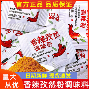 辣椒面烧烤调料家用辣椒粉商用撒料油炸调料 香辣孜然粉2g小包装