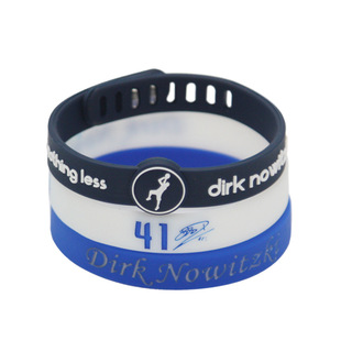 小牛队41号诺维茨基签名手环圈3条装篮球运动硅胶腕带三件套饰品