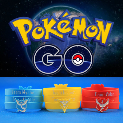 神奇宝贝pokemongo团队标志手镯环圈口袋妖怪兽三大主打阵营腕带