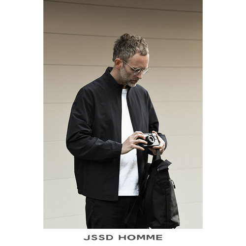 JSSDHOMME春秋立领夹克直筒版型