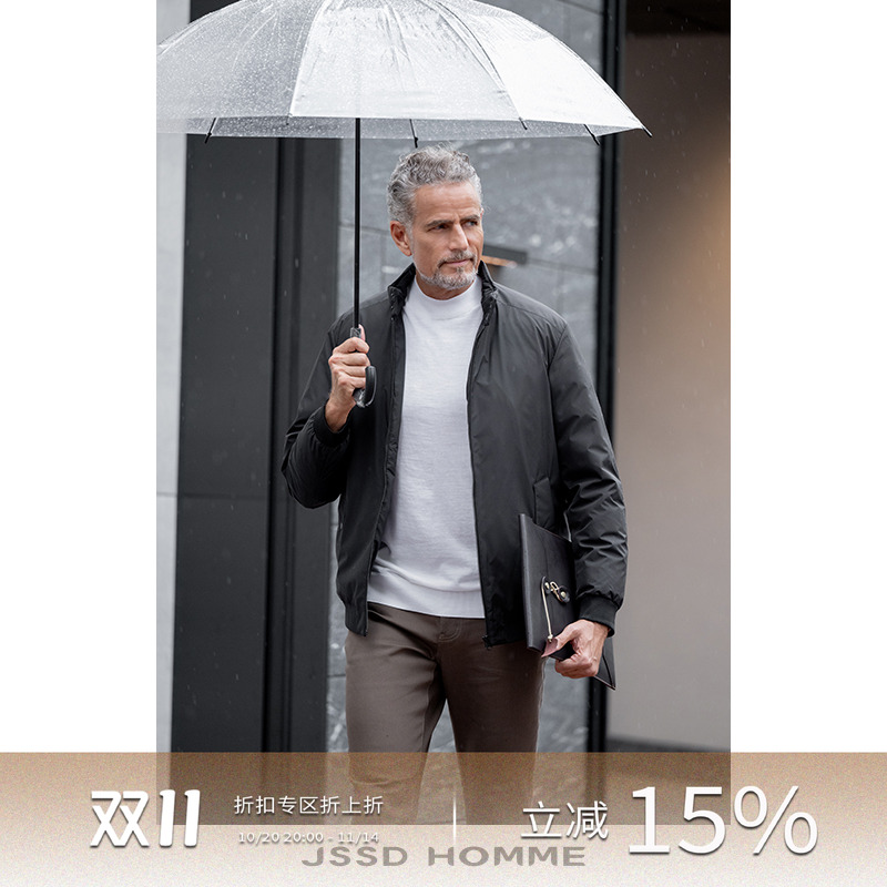 JSSDHOMME三星白鹅绒立领羽绒服