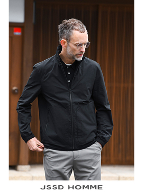 JSSD HOMME 春秋季新款日企面料男士外套立领夹克商务通勤夹克男
